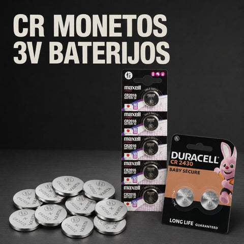 CR monetos 3V baterijos kategorijos banneris