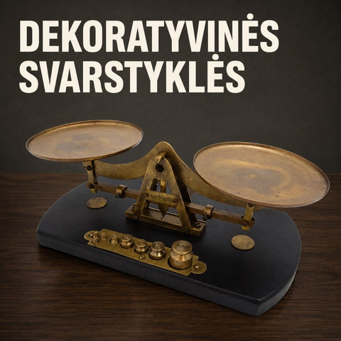 Dekoratyvinės svarstyklės kategorijos banneris
