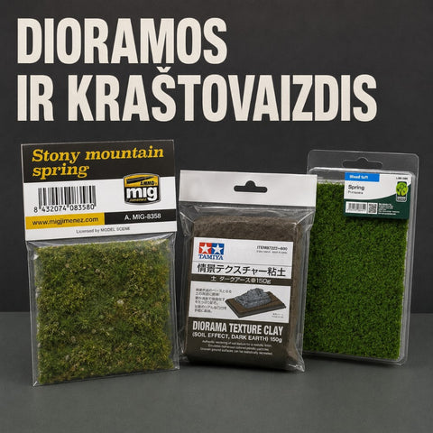 Dioramos ir kraštovaizdis kategorijos banneris