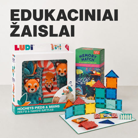 Edukaciniai žaislai kategorijos banneris