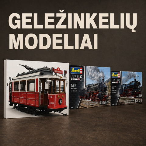 Geležinkelių modeliai kategorijos banneris