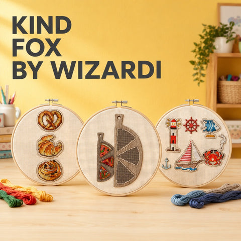 Kind Fox by Wizardi siuvinėjimo rinkiniai kategorijos banneris