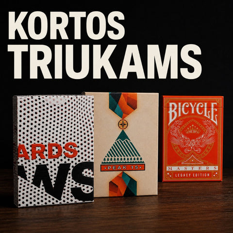 Kortos triukams kategorijos banneris