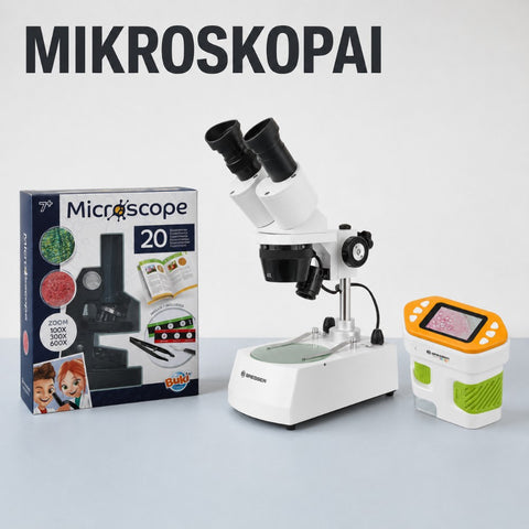 Mikroskopai kategorijos banneris