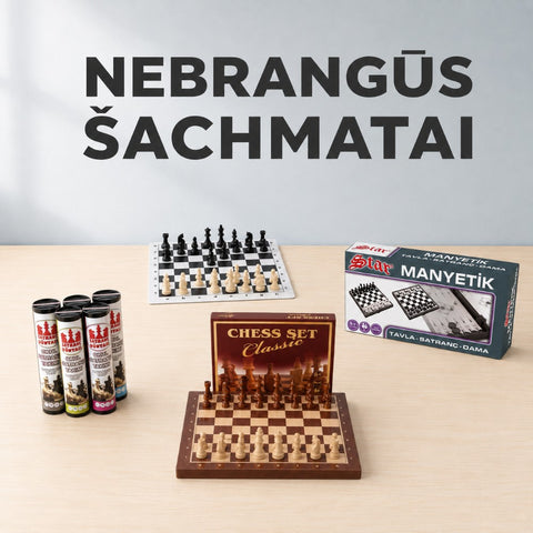 Nebrangūs šachmatai norintiems išmokti žaisti kategorijos banneris