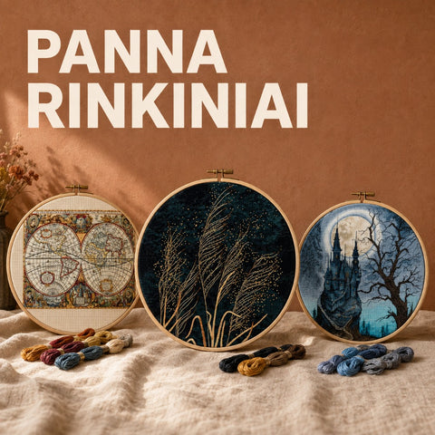 PANNA siuvinėjimo rinkiniai kategorijos banneris