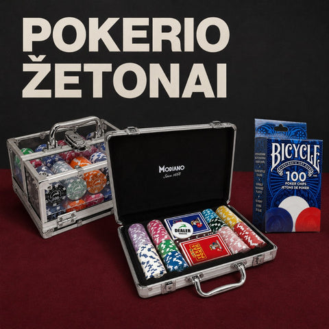 Pokerio žetonai ir rinkiniai kategorijos banneris