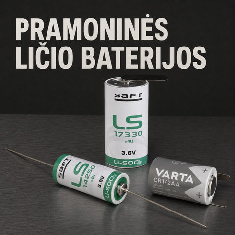 Pramoninės ličio 3,6V baterijos kategorijos banneris