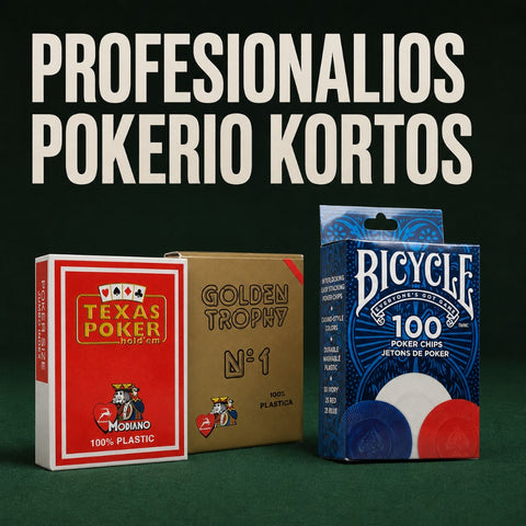 Profesionalios Pokerio kortos kategorijos banneris