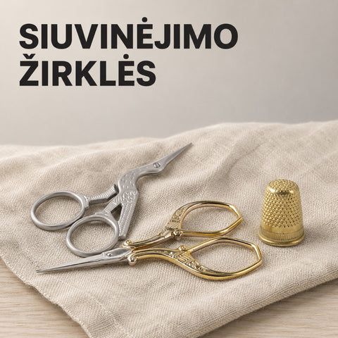 Profesionalios siuvinėjimo žirklės kategorijos banneris