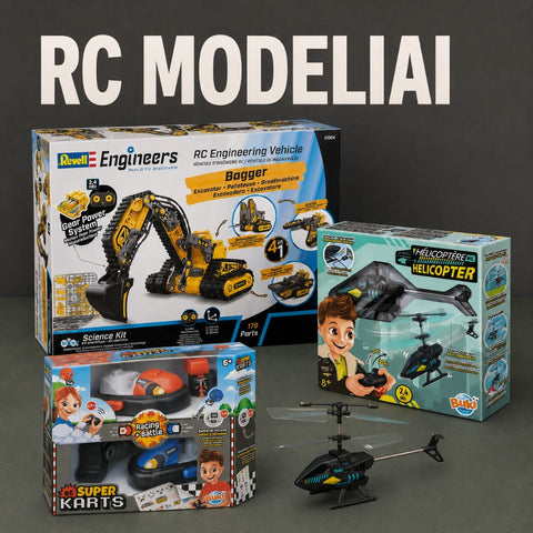 RC ir elektriniai modeliai kategorijos banneris
