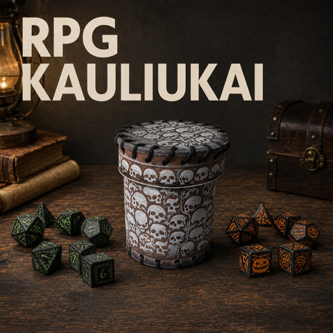 RPG žaidimų kauliukai kategorijos banneris