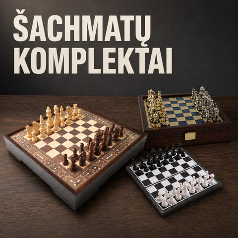 Šachmatų komplektai kategorijos banneris