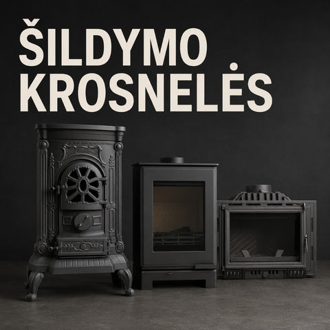 Šildymo įranga ir krosnelės kategorijos banneris
