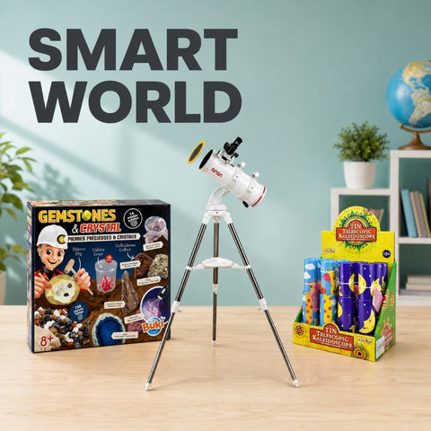 SMART WORLD pažinimo ir mokslo rinkiniai kategorijos banneris