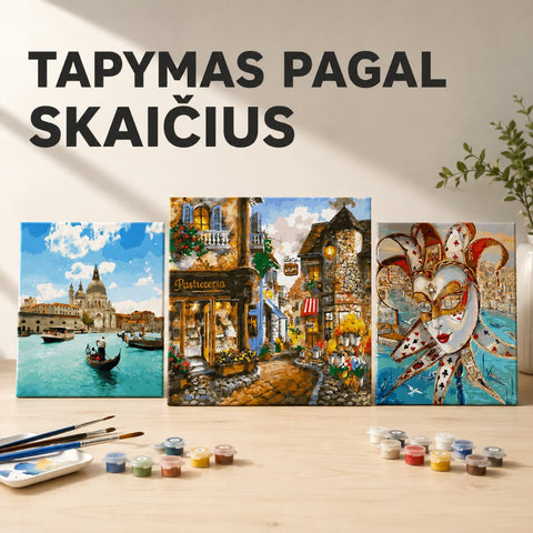 Tapymas pagal skaičius kategorijos banneris