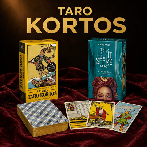 Taro kortos kategorijos banneris