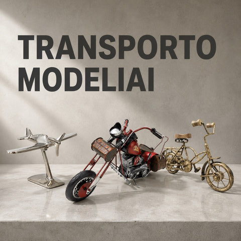 Dekoratyvūs transporto priemonių modeliai kategorijos banneris