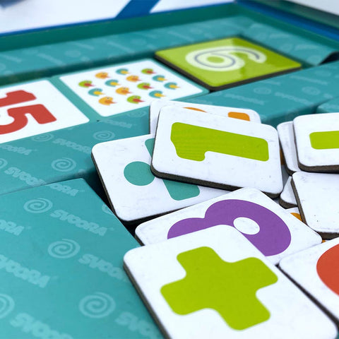 Svoora magnetinis matematikos rinkinys vaikams nuo 4 m.: skaičiai ir veiksmai