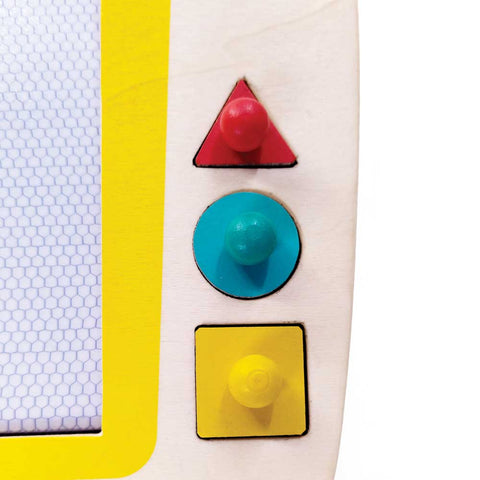 Svoora medinė magnetinė piešimo lenta vaikams 3+, su antspaudukais