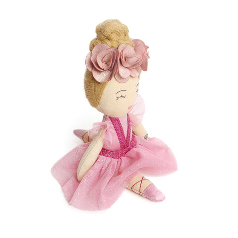 Svoora medžiaginė lėlė balerina Karmen, 20 cm – vaikams nuo 3 m.