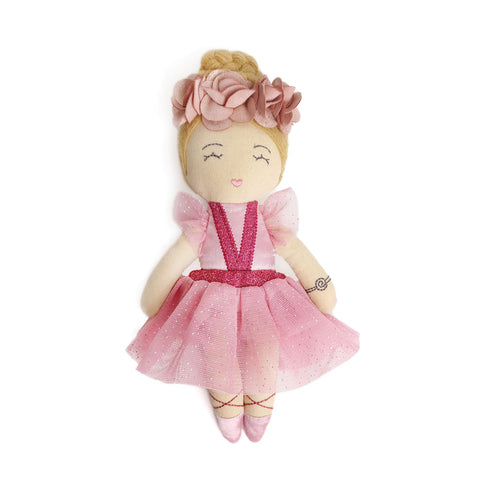 Svoora medžiaginė lėlė balerina Karmen, 20 cm – vaikams nuo 3 m.