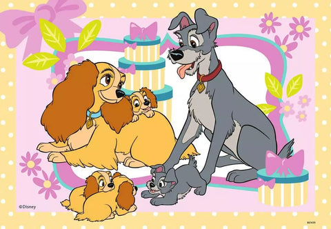Ravensburger 2 dėlionės „Disney mylimi šuniukai“, 2×24 det., nuo 4 m.