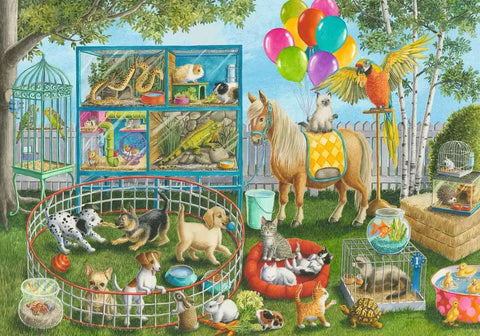 Ravensburger dėlionė „Gyvūnėlių mugė“, 35 det., nuo 4 m.