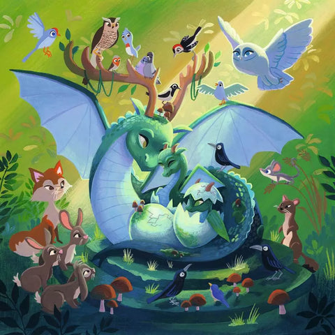 Ravensburger 3 dėlionės „Stebuklingi personažai“, 3×49 det., nuo 5 m.