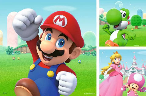 Ravensburger 3 dėlionės „Super Mario“, 3×49 det., nuo 5 m.