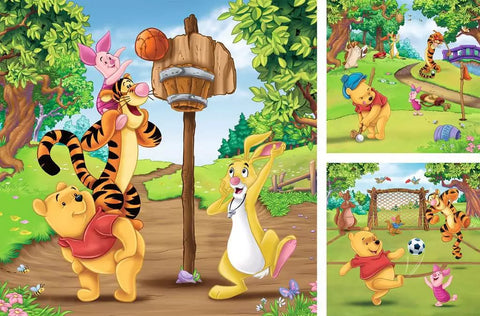 Ravensburger 3 dėlionės „Disney Mikė Pūkuotukas“, 3×49 det., nuo 5 m.