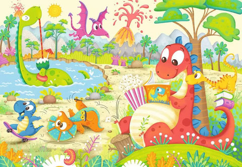 Ravensburger 2 dėlionės „Mano draugai dinozaurai“, 2×12 det., nuo 3 m.