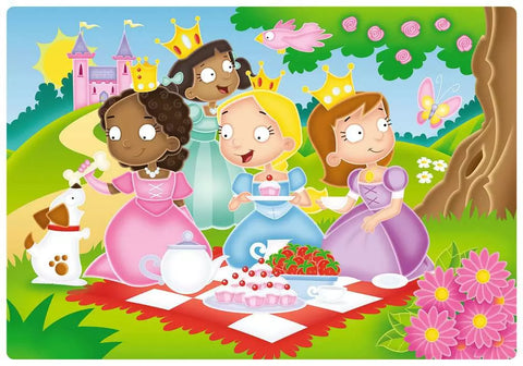 Ravensburger lauko dėlionė „Princesės“, 12 det., nuo 2 m.