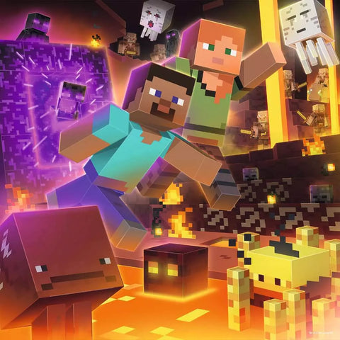 Ravensburger 3 dėlionės „Minecraft“, 3×49 det., nuo 5 m.