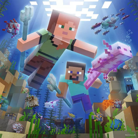 Ravensburger 3 dėlionės „Minecraft“, 3×49 det., nuo 5 m.