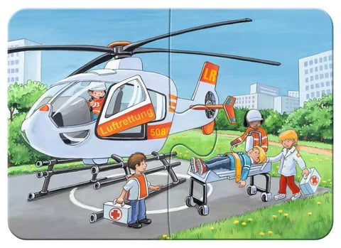 Ravensburger mano pirmosios dėlionės „Gelbėjimo transportas“, 2–8 det., nuo 2 m.