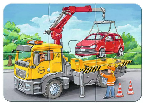 Ravensburger mano pirmosios dėlionės „Gelbėjimo transportas“, 2–8 det., nuo 2 m.