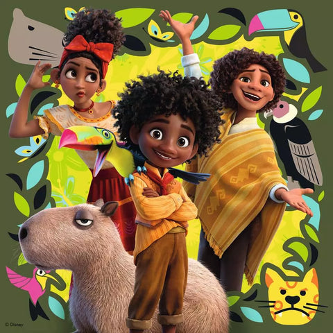 Ravensburger 3 dėlionės „Disney Užkerėti“, 3×49 det., nuo 5 m.