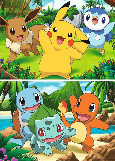 Ravensburger 2 dėlionės „Pokémon“, 2×24 det., nuo 4 m.