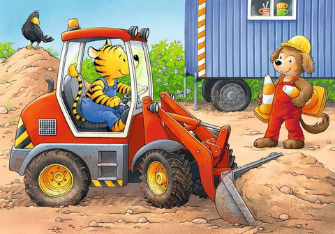 Ravensburger mano pirmosios dėlionės „Gyvūnai statybose“, 2–8 det., nuo 2 m.