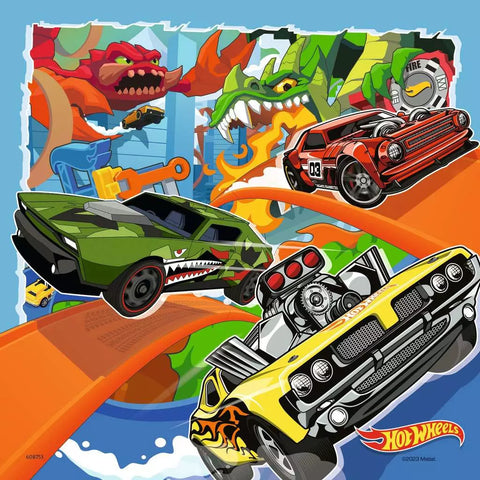 Ravensburger 3 dėlionės „Hot Wheels“, 3×49 det., nuo 5 m.