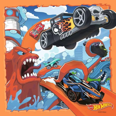 Ravensburger 3 dėlionės „Hot Wheels“, 3×49 det., nuo 5 m.