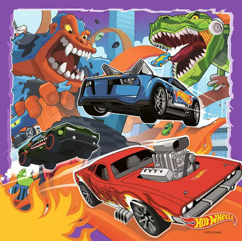 Ravensburger 3 dėlionės „Hot Wheels“, 3×49 det., nuo 5 m.