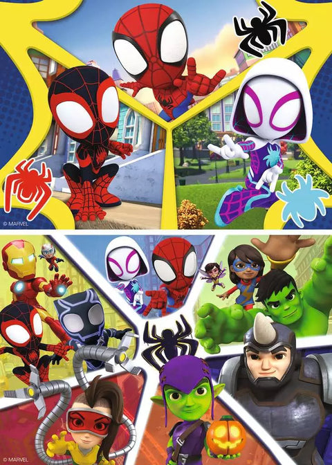 Ravensburger 2 dėlionės „Spidey ir nuostabieji draugai“, 2×24 det., nuo 4 m.