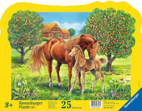 Ravensburger dėlionė „Žirgai sode“, 25 det., nuo 3 m.