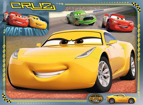 Ravensburger 4 dėlionės „Disney Pixar Ratai 3“, 12–24 det., nuo 3 m.