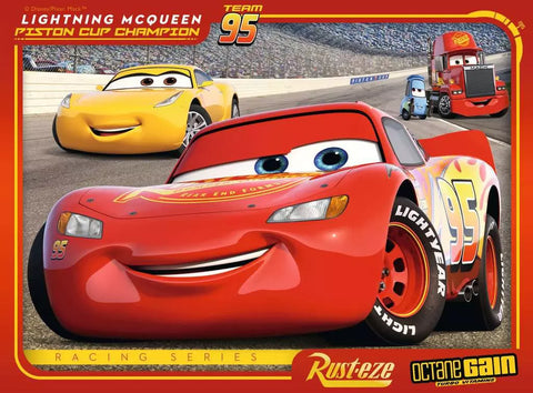 Ravensburger 4 dėlionės „Disney Pixar Ratai 3“, 12–24 det., nuo 3 m.