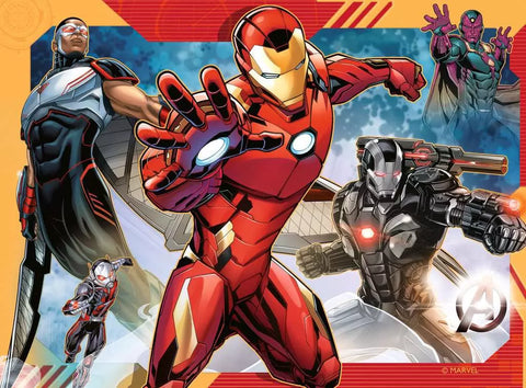 Ravensburger 4 dėlionės „Marvel Keršytojai“, 12–24 det., nuo 3 m.