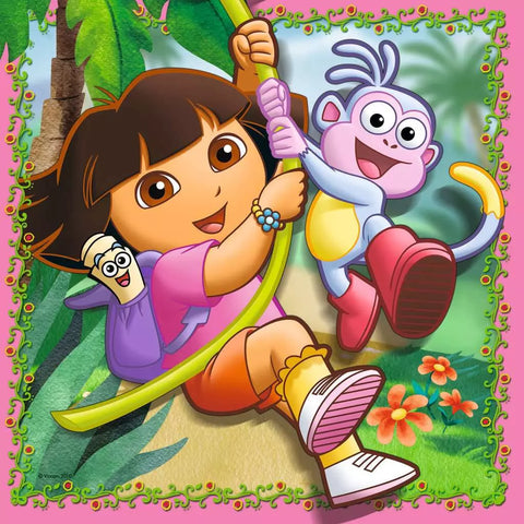 Ravensburger 3 dėlionės „Dora“, 25–49 det., nuo 4 m.