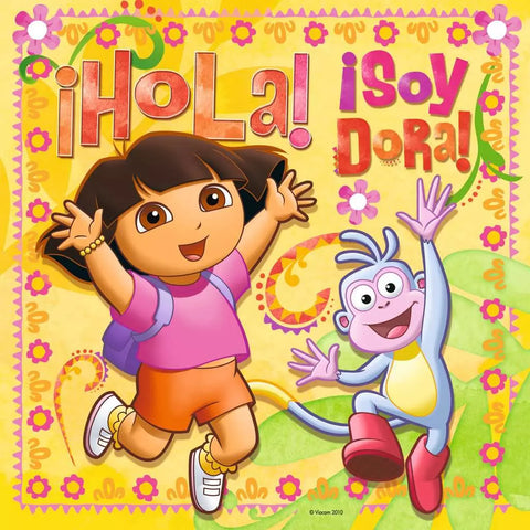 Ravensburger 3 dėlionės „Dora“, 25–49 det., nuo 4 m.